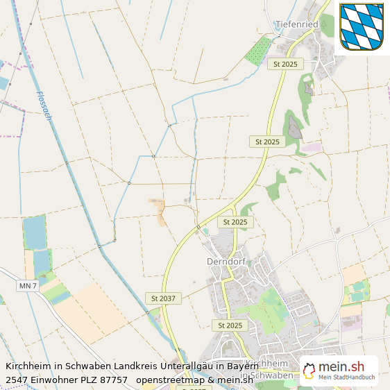Kirchheim in Schwaben  Lageplan